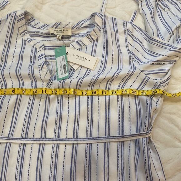 NWT Skies Are Blue Striped Maternity Top - Picture 9 of 15